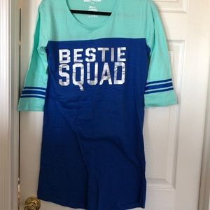 Blue long night shirt